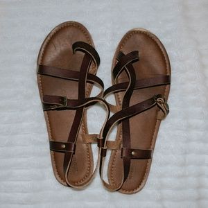 Brown Strappy Sandals